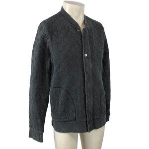 BONOBOS ~ MENS MEDIUM ~ GRAY QUILED BUTTON UP CASUAL JACKET